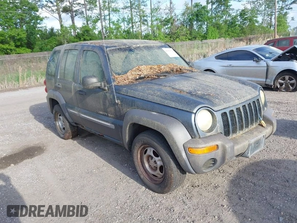2002 Jeep Liberty Sport with VIN 1J4GL48K32W324864, listed as a IAAI auction lot 41962179 with 147,988 mi miles. Bid and sale history available at carsss.com. Image 1.