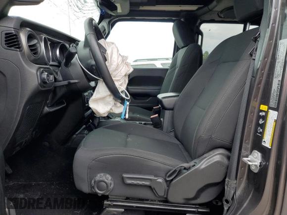 2022 Jeep Wrangler Unlimited Willys with VIN 1C4HJXDM6NW135462, listed as a Copart auction lot 53467564 with 22,028 mi miles and Non Repairable. Bid and sale history available at DreamBid. Image 7.