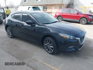 2018 Mazda 3 Touring with VIN 3MZBN1L30JM247097, listed as a IAAI auction lot 41803062 with 61,345 mi miles. Bid and sale history available at carsss.com. Image 1.