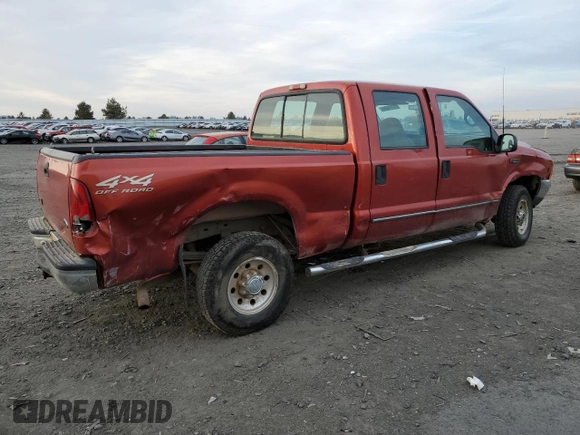 2000 Ford Super Duty F-250 XL with VIN 1FTNW21S2YEC54808, listed as a Copart auction lot 75731584 with 155,290 mi miles and Salvage Title. Bid and sale history available at carsss.com. Image 3.