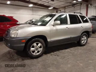 2005 Hyundai Santa Fe GLS with VIN KM8SC73D95U974594, listed as a IAAI auction lot 42340827 with 126,081 mi miles and . Bid and sale history available at DreamBid. Image 2.