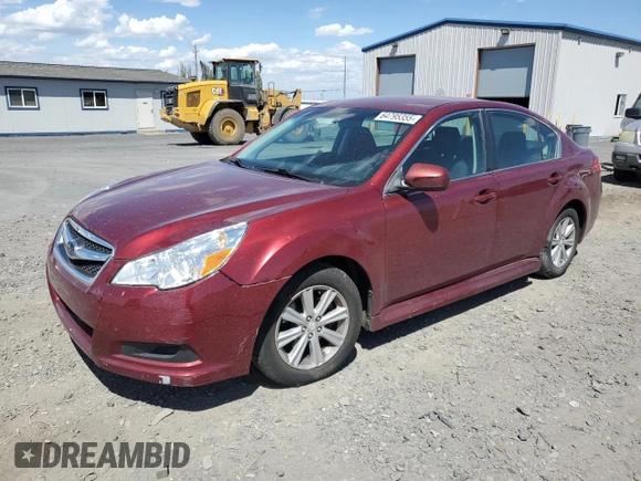 2011 Subaru Legacy Premium with VIN 4S3BMBC61B3214294, listed as a Copart auction lot 64795355 with 116,793 mi miles and Salvage title. Bid and sale history available at DreamBid. Image 1.