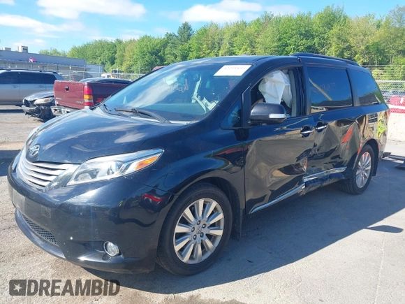 2015 Toyota Sienna Limited z VIN 5TDDK3DC9FS126641, wystawiony jako IAAI lot #42291893 z przebiegiem 103 235 mil mil oraz . Historia ofert i sprzedaży dostępna na DreamBid. Obrazek 2.