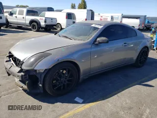 2005 Infiniti G35 Coupe with VIN JNKCV54E35M409223, listed as a Copart auction lot 76529324 with 131,992 mi miles and Salvage Title. Bid and sale history available at carsss.com. Image 1.
