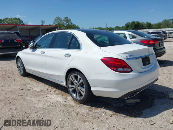 2018 Mercedes-Benz C 300 with VIN WDDWF4JB3JR405370, listed as a IAAI auction lot 41954821 with 36,907 mi miles and . Bid and sale history available at carsss.com. Image 3.