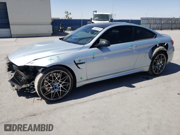 2017 BMW M4 with VIN WBS3R9C51HK709253, listed as a Copart auction lot 56859804 with 49,049 mi miles. Bid and sale history available at carsss.com. Image 1.