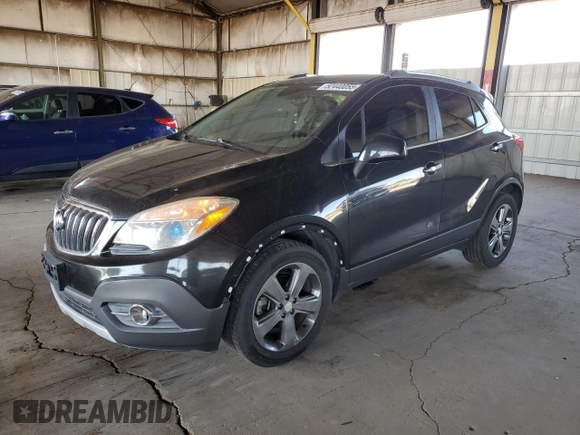 2013 Buick Encore Leather with VIN KL4CJCSB1DB109890, listed as a Copart auction lot 52440055 with 108,682 mi miles and Clean Title. Bid and sale history available at carsss.com. Image 1.
