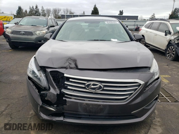 2016 Hyundai Sonata SE with VIN 5NPE24AF0GH382523, listed as a Copart auction lot 45499485 with 114,038 mi miles and Salvage Title. Bid and sale history available at carsss.com. Image 5.