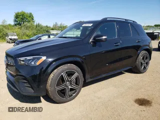 2025 Mercedes-Benz GLE 350 with VIN 4JGFB4FBXSB380889, listed as a Copart auction lot 65697325 with 7,585 mi miles and Salvage title. Bid and sale history available at DreamBid. Image 1.