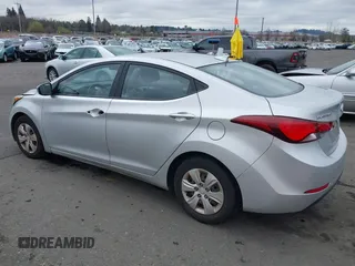 2016 Hyundai Elantra SE with VIN 5NPDH4AE5GH756867, listed as a IAAI auction lot 41761113 with 148,954 mi miles and . Bid and sale history available at DreamBid. Image 3.
