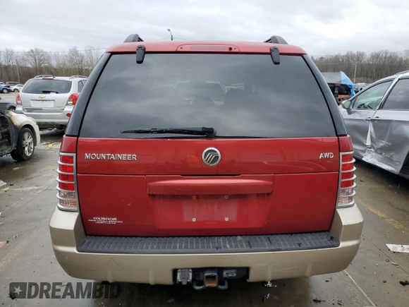 2005 Mercury Mountaineer Convenience z VIN 4M2ZU86K55ZJ27262, wystawiony jako Copart lot #86528214 z przebiegiem 122 785 mil mil oraz Szkody całkowita. Historia ofert i sprzedaży dostępna na DreamBid. Obrazek 6.