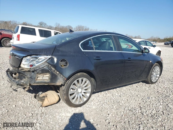 2011 Buick Regal CXL Turbo TO2 with VIN W04GW5EV9B1115380, listed as a Copart auction lot 87330484 with 97,625 mi miles and Salvage Title. Bid and sale history available at carsss.com. Image 3.