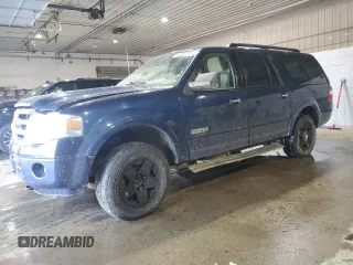 2008 Ford Expedition Max SSV with VIN 1FMFK16588LA27336, listed as a Copart auction lot 43534715 with 131,681 mi miles and Salvage Title. Bid and sale history available at carsss.com. Image 1.
