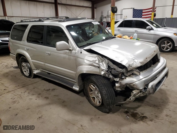 2000 Toyota 4Runner Limited with VIN JT3HN87R5Y0297385, listed as a Copart auction lot 83427354 with 0 mi miles and Salvage Title. Bid and sale history available at carsss.com. Image 4.