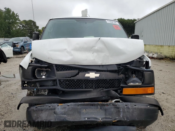 2012 Chevrolet Express Cargo z VIN 1GCWGFCA1C1169004, wystawiony jako Copart lot #71554104 z przebiegiem Nie podano mil oraz Szkoda całkowita • Salvage title. Historia ofert i sprzedaży dostępna na DreamBid. Obrazek 5.
