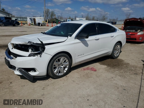 2016 Chevrolet Impala LS with VIN 2G11X5SA8G9125825, listed as a Copart auction lot 52312695 with 78,719 mi miles and Salvage title. Bid and sale history available at DreamBid. Image 1.