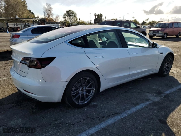 2018 Tesla Model 3 Long Range Battery with VIN 5YJ3E1EB7JF134781, listed as a Copart auction lot 43371545 with 78,437 mi miles and Salvage Title. Bid and sale history available at carsss.com. Image 3.
