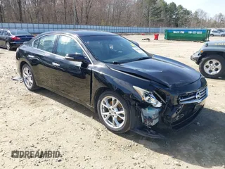 2012 Nissan Maxima 3.5 SV w/Sport Pkg with VIN 1N4AA5AP1CC860802, listed as a IAAI auction lot 41758190 with 188,587 mi miles. Bid and sale history available at carsss.com. Image 1.