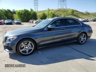 2015 Mercedes-Benz C 300 Luxury with VIN 55SWF4KB8FU064715, listed as a Copart auction lot 62694295 with 30,504 mi miles and Salvage title. Bid and sale history available at DreamBid. Image 1.