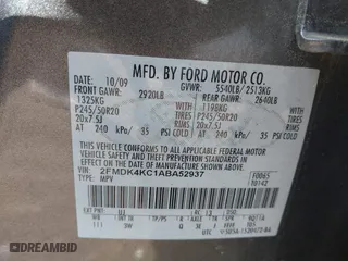 2010 Ford Edge Limited with VIN 2FMDK4KC1ABA52937, listed as a IAAI auction lot 41649220 with 88,166 mi miles. Bid and sale history available at carsss.com. Image 9.