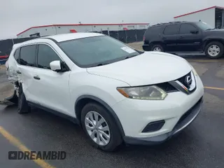 2016 Nissan Rogue SV with VIN KNMAT2MT6GP603967, listed as a IAAI auction lot 41902353 with 126,938 mi miles. Bid and sale history available at carsss.com. Image 1.
