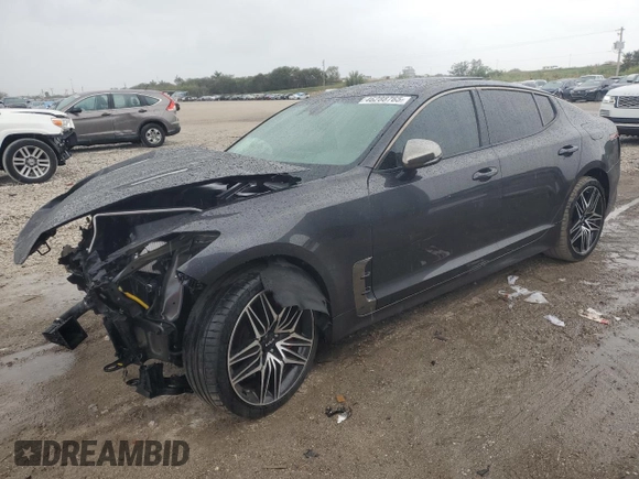 2022 Kia Stinger GT1 with VIN KNAE45LC4N6100200, listed as a Copart auction lot 46288765 with 35,873 mi miles and Non Repairable. Bid and sale history available at DreamBid. Image 1.