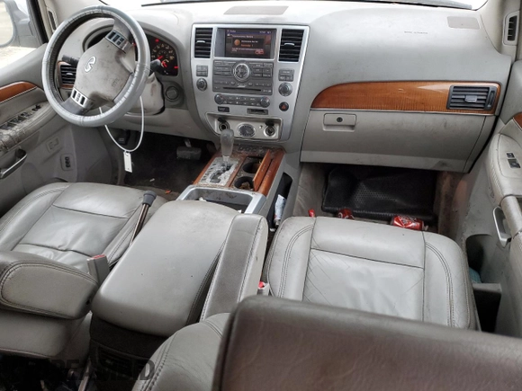 2008 Infiniti QX56 with VIN 5N3AA08D78N908987, listed as a Copart auction lot 53823375 with 124,422 mi miles and Clean Title. Bid and sale history available at carsss.com. Image 8.