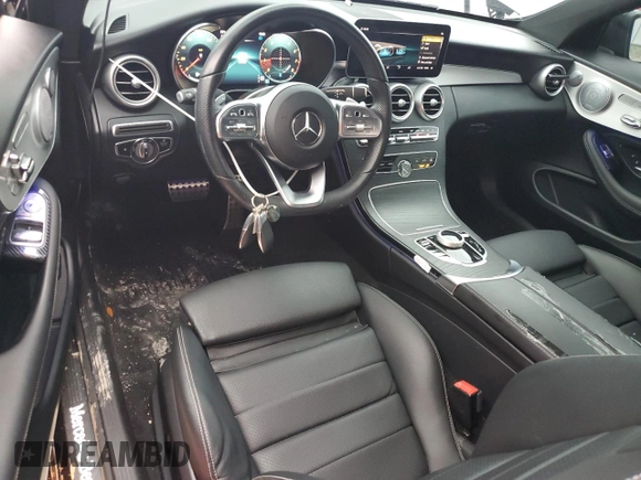 2021 Mercedes-Benz C 300 z VIN W1KWJ8DB8MG066249, wystawiony jako Copart lot #74418574 z przebiegiem 58 332 mil mil oraz Nie do naprawy • Non repairable. Historia ofert i sprzedaży dostępna na DreamBid. Obrazek 8.