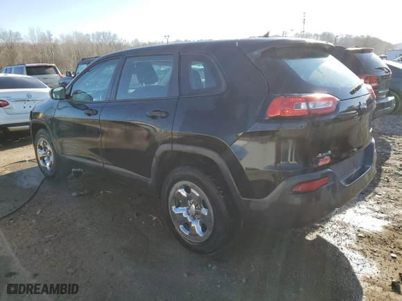 2014 Jeep Cherokee Sport with VIN 1C4PJMAB7EW174039, listed as a Copart auction lot 42774755 with 111,329 mi miles and Salvage Title. Bid and sale history available at carsss.com. Image 2.