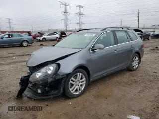 2014 Volkswagen Jetta SportWagen TDI with VIN 3VWPL7AJ2EM618203, listed as a Copart auction lot 47837895 with 98,389 mi miles and Salvage Title. Bid and sale history available at carsss.com. Image 1.