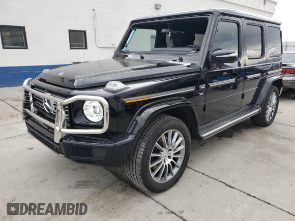 2023 Mercedes-Benz G 550 with VIN W1NYC6BJ0PX476536, listed as a Copart auction lot 79498634 with 17,674 mi miles and Salvage Title. Bid and sale history available at DreamBid. Image 1.