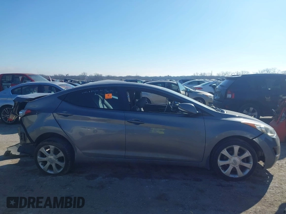 2013 Hyundai Elantra Limited with VIN 5NPDH4AE9DH182611, listed as a IAAI auction lot 41641197 with Not Provided miles and . Bid and sale history available at DreamBid. Image 13.
