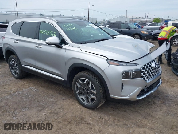 2023 Hyundai Santa Fe Limited z VIN KM8S7DA24PU100080, wystawiony jako IAAI lot #42393365 z przebiegiem 47 041 mil mil oraz . Historia ofert i sprzedaży dostępna na DreamBid. Obrazek 1.