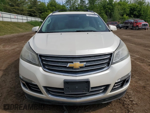 2013 Chevrolet Traverse LTZ z VIN 1GNKVLKD6DJ107802, wystawiony jako Copart lot #58519305 z przebiegiem 157 046 mil mil oraz Czysty tytuł • Clean title. Historia ofert i sprzedaży dostępna na DreamBid. Obrazek 5.