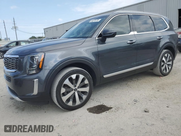 2021 Kia Telluride S with VIN 5XYP64HC1MG160598, listed as a Copart auction lot 54378735 with 128,252 mi miles and Salvage title. Bid and sale history available at DreamBid. Image 1.