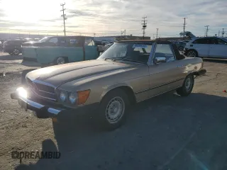 1981 Mercedes-Benz 380 with VIN WDBBA45A8BB003796, listed as a Copart auction lot 46638435 with 122,163 mi miles and Salvage Title. Bid and sale history available at carsss.com. Image 1.