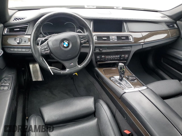 2015 BMW 7 Series 750Li with VIN WBAYE8C56FD782426, listed as a Copart auction lot 58208325 with 50,225 mi miles and Salvage title. Bid and sale history available at DreamBid. Image 8.