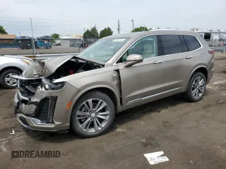 2022 Cadillac XT6 Premium Luxury with VIN 1GYKPDRS5NZ180296, listed as a Copart auction lot 59081184 with 21,380 mi miles and Salvage Title. Bid and sale history available at carsss.com. Image 1.