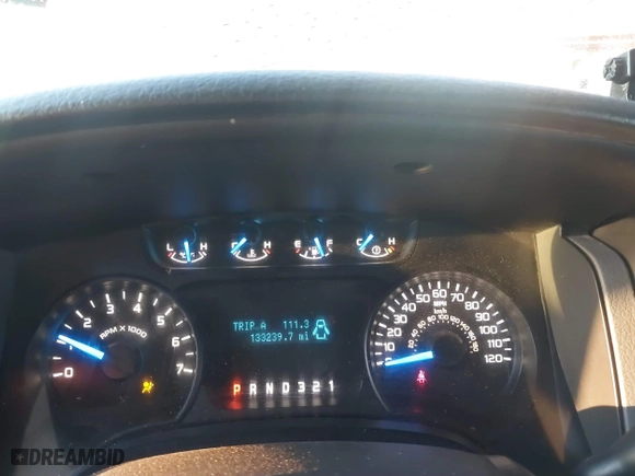 2014 Ford F-150 XL with VIN 1FTMF1CM4EKE98669, listed as a IAAI auction lot 41310314 with 133,239 mi miles. Bid and sale history available at carsss.com. Image 7.