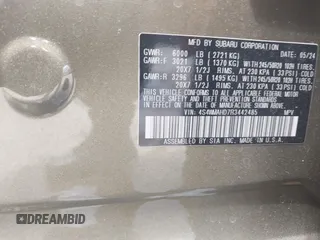 2024 Subaru Ascent Onyx with VIN 4S4WMAHD7R3442485, listed as a IAAI auction lot 42060740 with 9,518 mi miles and . Bid and sale history available at DreamBid. Image 9.