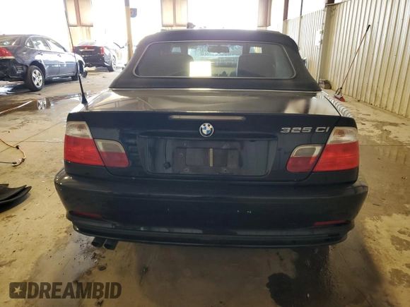 2002 BMW 3 Series 325Ci with VIN WBABS334X2PG87677, listed as a Copart auction lot 48860095 with Not Provided miles and Salvage Title. Bid and sale history available at DreamBid. Image 6.