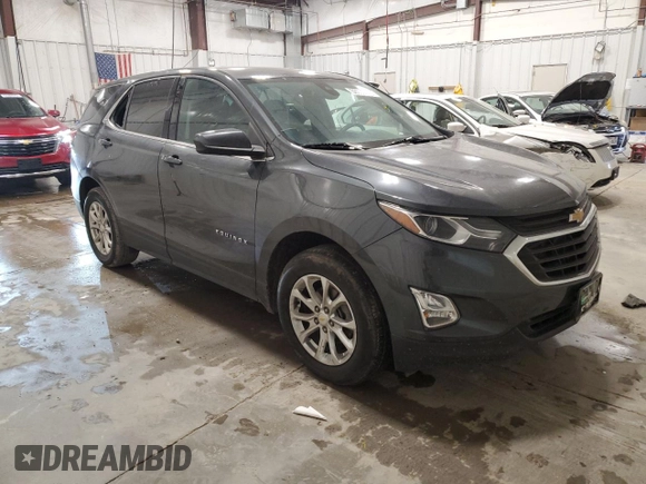 2020 Chevrolet Equinox LT with VIN 3GNAXUEV7LL257652, listed as a Copart auction lot 52985845 with 59,548 mi miles and Salvage Title. Bid and sale history available at DreamBid. Image 4.