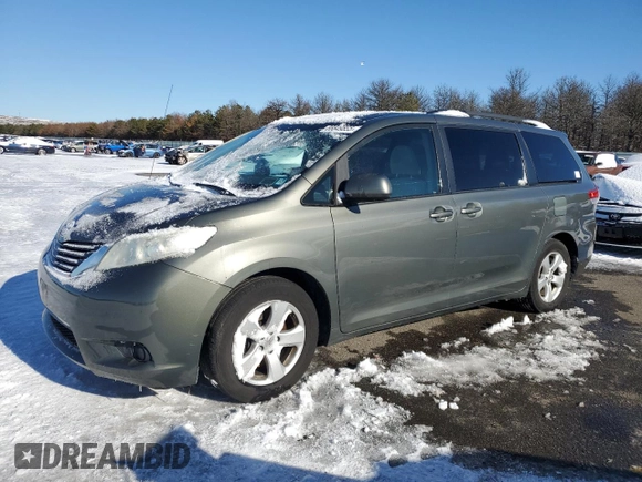2012 Toyota Sienna LE AAS with VIN 5TDKK3DC2CS218077, listed as a Copart auction lot 88849855 with 208,853 mi miles and Clean Title. Bid and sale history available at carsss.com. Image 1.