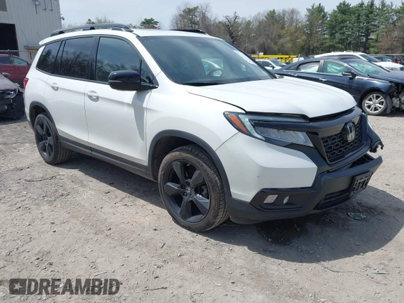 2021 Honda Passport Elite z VIN 5FNYF8H08MB014739, wystawiony jako IAAI lot #42137913 z przebiegiem 50 580 mil mil oraz . Historia ofert i sprzedaży dostępna na DreamBid. Obrazek 1.