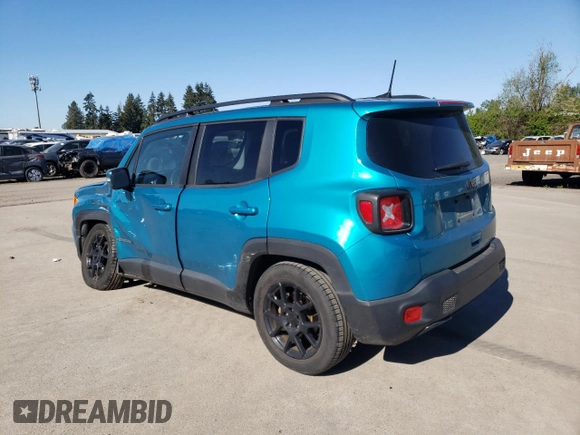 2019 Jeep Renegade Altitude z VIN ZACNJABB3KPK36000, wystawiony jako Copart lot #53492985 z przebiegiem 52 586 mil mil oraz Szkoda całkowita • Salvage title. Historia ofert i sprzedaży dostępna na DreamBid. Obrazek 2.