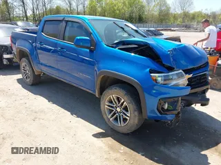 2022 Chevrolet Colorado 2WD LT with VIN 1GCGSCENXN1123398, listed as a IAAI auction lot 42016493 with 58,326 mi miles and . Bid and sale history available at DreamBid. Image 1.