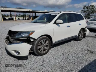 2014 Nissan Pathfinder SL with VIN 5N1AR2MN3EC675970, listed as a Copart auction lot 55131845 with 152,375 mi miles and Salvage Title. Bid and sale history available at DreamBid. Image 1.