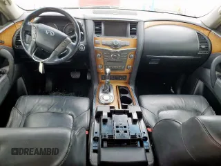 2011 Infiniti QX56 7-passenger with VIN JN8AZ2NF8B9504124, listed as a Copart auction lot 54612735 with 220,399 mi miles and Clean Title. Bid and sale history available at DreamBid. Image 8.