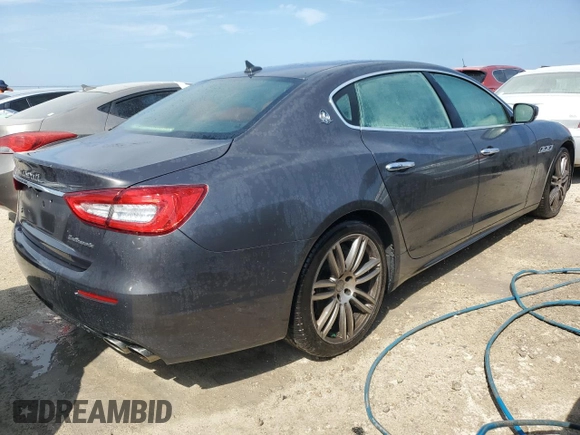 2018 Maserati Quattroporte S z VIN ZAM56YPAXJ1280423, wystawiony jako Copart lot #75889734 z przebiegiem Nie podano mil oraz Nie do naprawy • Non repairable. Historia ofert i sprzedaży dostępna na DreamBid. Obrazek 3.