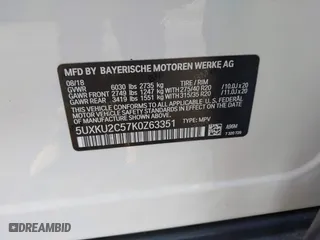 2019 BMW X6 xDrive35i with VIN 5UXKU2C57K0Z63351, listed as a IAAI auction lot 41637597 with 91,121 mi miles. Bid and sale history available at carsss.com. Image 9.